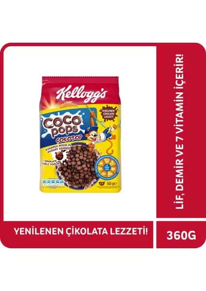 Kellogg's Coco Pops Çokotop: Sağlıklı ve Lezzetli Çikolatalı Kahvaltılık Alternatif