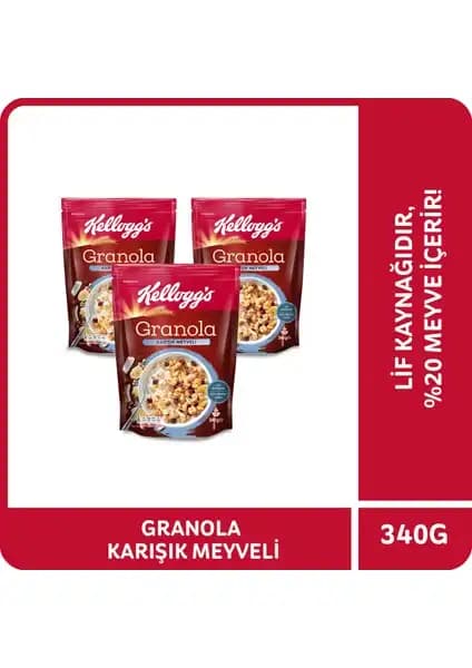 Kellogg's Granola Karışık Meyveli: Sağlıklı ve Lezzetli Kahvaltılık Alternatifler