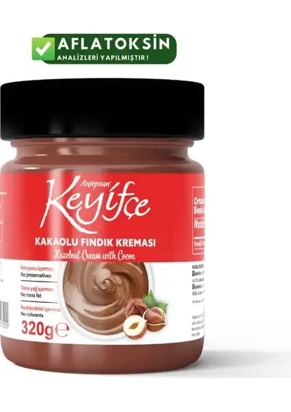 Keyifçe Kakaolu Fındık Kreması 320g – Çok Yönlü Kullanım ve Zengin Lezzet