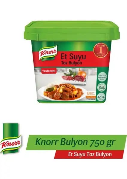 Knorr Et Bulyon 750g: Lezzetli ve Pratik Mutfak Ürünü, Güvenilir ve Zengin Aromalı