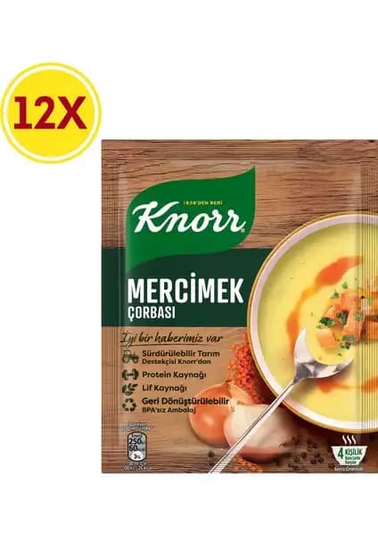 Knorr Klasik Çorba Serisi Mercimek Çorbası: Hızlı ve Sağlıklı Pratik Çorba Seçeneği