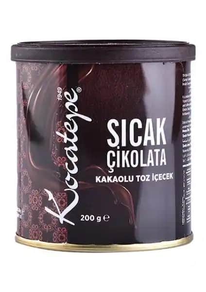 Kocatepe Sıcak Çikolata 200g Teneke: Doğal İçeriklerle Zengin Lezzet ve Pratik Kullanım