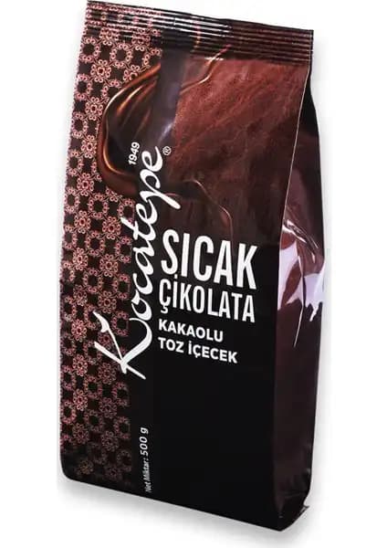 Kocatepe Sıcak Çikolata 500g Folyo Ambalajıyla Doğal ve Lezzetli İçin Uygun Bir Seçenektir
