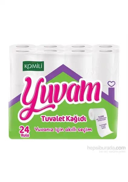 Komili Yuvam Tuvalet Kağıdı 24'lü: Yüksek Kalite ve Doğal İçeriklerle Temizlik Çözümü