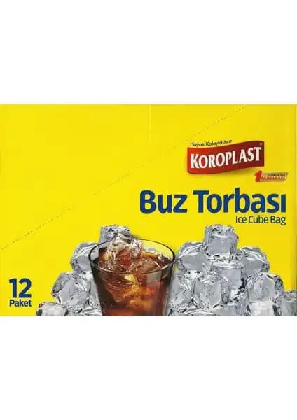 Koroplast Buz Torbası 12’li Paket: Dayanıklı ve Pratik Buz Üretim Çözümü
