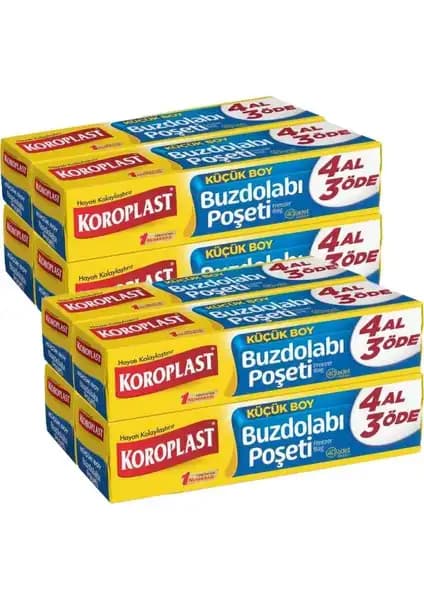 Koroplast Küçük Boy Buzdolabı Posetleri 8'li set ile gıda tazeliğinizi koruyun