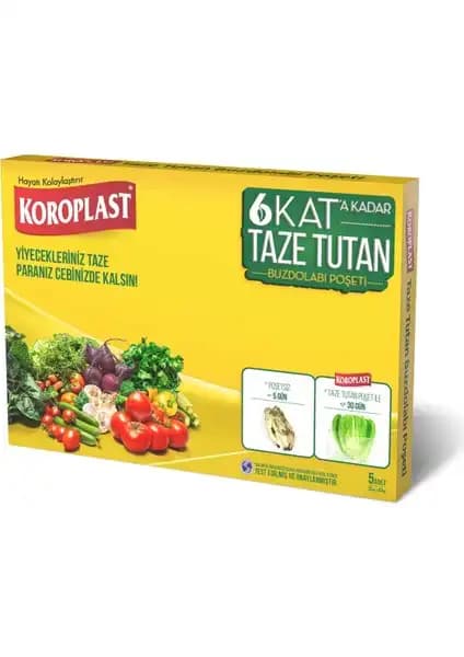 Koroplast Taze Tutan Buzdolabı Poşeti: Uzun Süre Tazelik ve Gıda Koruma Çözümü