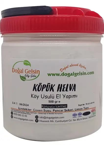 Kütahya Coğrafi İşaretli Köpük Helva 500g Geleneksel ve Doğal Tatlı Seçeneği