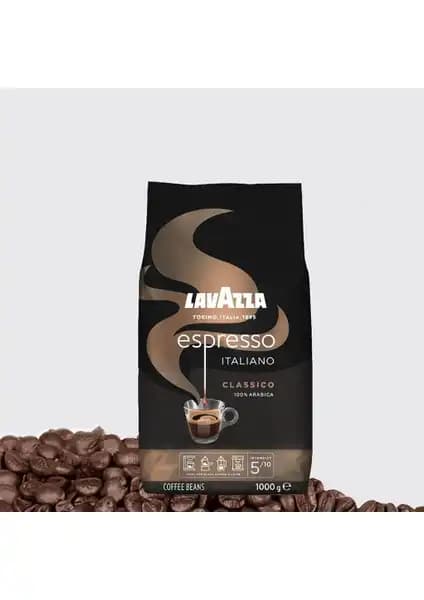 Lavazza Espresso Italiano Classico: Yoğun Aromalı Koyu Kavrulmuş Arabica Kahve