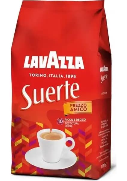 Lavazza Suerte Çekirdek Kahve 1 Kg: Zengin Aroması ve Kaliteli Kavurma Özellikleri