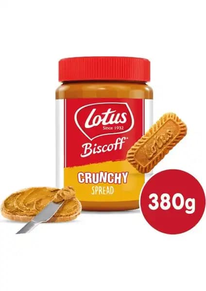 Lotus Biscoff Yayılım Crunchy Belçika Menşeli Karamelize Bisküvi Ezmesi 380g
