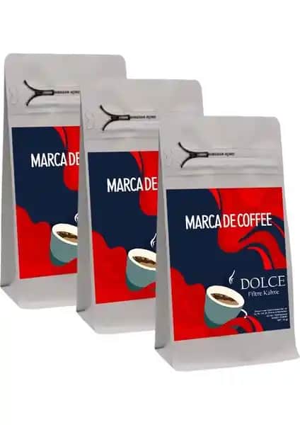 Marca De Coffee Dolce Filtre Kahve 750g Zengin Aromalar ve Kaliteli Kahve Deneyimi