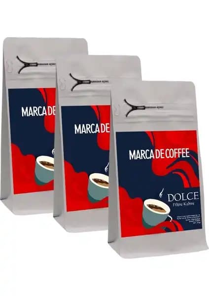 Marca De Coffee Dolce Filtre Kahve 750g Zengin Aromalar ve Kaliteli Kahve Deneyimi