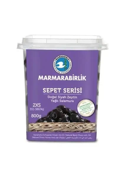 Marmarabirlik Sepet Serisi Elit 351-380 2XS 800 gr Siyah Zeytin Kalite ve Lezzetin Buluşması