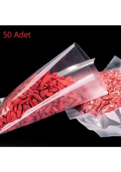 Max Life Maxi Life Tırtıklı Vakum Poşeti 17x25 cm 50'li Paket Ev ve İşletme Kullanımı İçin