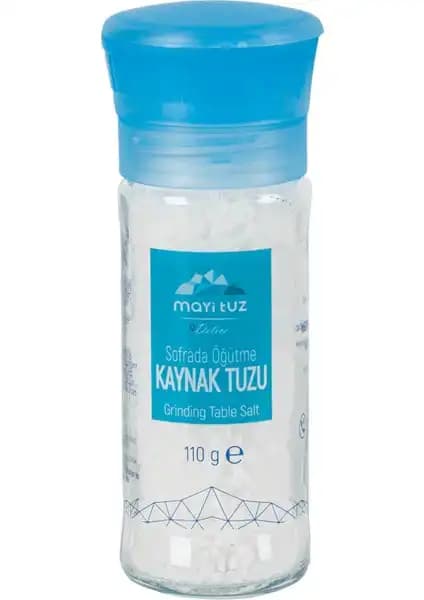 Mayi Tuz Değirmen 110g doğal ve rafine edilmemiş kaynak suyu tuzu