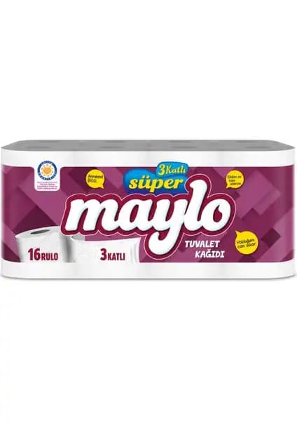 Maylo 3 Katlı Tuvalet Kağıdı 16'lı Paket: Yüksek Kalite ve Ekonomik Konfor