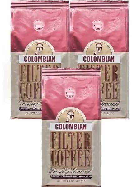 Mehmet Efendi Colombia Filter Kahvesi: Kaliteli Arabica Çekirdeklerle Demlenen Filtre Kahve
