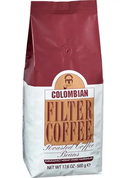 Mehmet Efendi Colombian 500 Gr Çekirdek Filtre Kahve - Zengin Tat ve Aromayla Kahve Deneyimi
