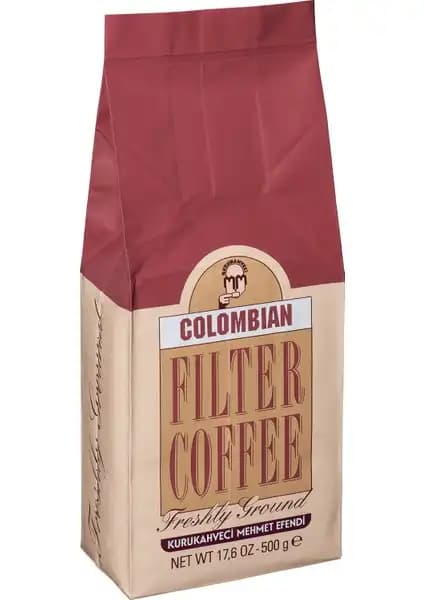 Mehmet Efendi Colombian Filtre Kahve 500 Gr: Zengin Aromalar ve Yüksek Kalite