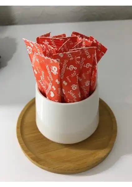 Merpak Ambalaj Stick Şeker Kırmızı Baskılı - Estetik ve Pratik Kullanım İçin Üstün Kalite