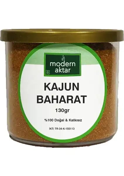 Modern Aktar Doğal Cajun Baharatı 130g Sağlıklı ve Katkısız Baharat Karışımı