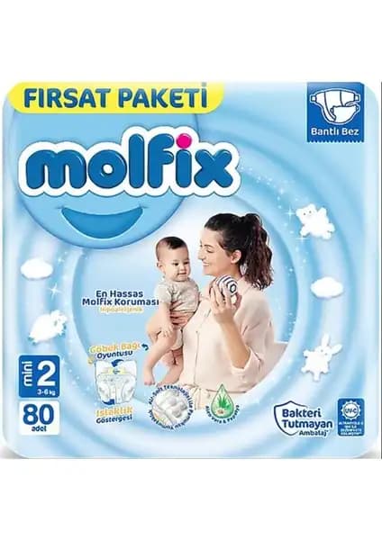 Molfix Bebek Bezi 2 Beden Mini 3-6 Kg Güvenilir ve Konforlu Bebek Bezi Seçeneği