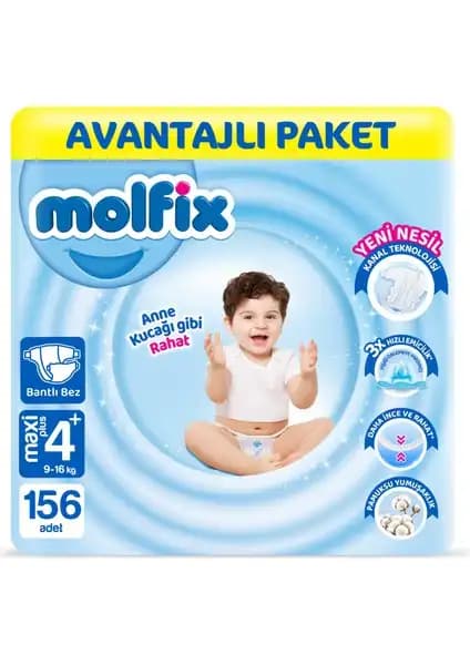 Molfix Bebek Bezi 4+ Beden Maxi Plus Avantajlı Paket Detaylı İnceleme