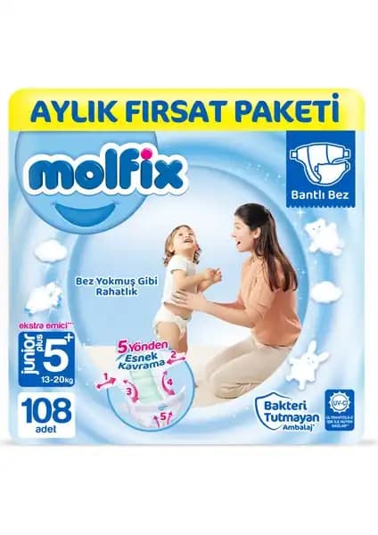 Molfix Bebek Bezi 5+ Beden Junior Plus: Güvenilir ve Konforlu Bebek Bezi Seçenekleri