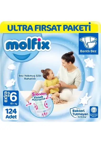 Molfix Bebek Bezi 6 Beden Ultra Fırsat Paketi: Güvenli ve Konforlu Bebek Bezi Seçenekleri