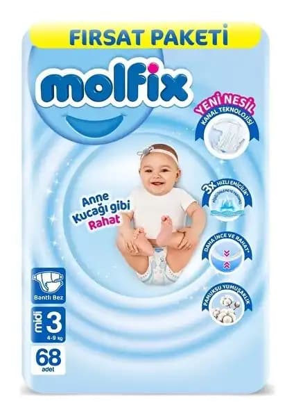 Molfix Bebek Bezi Fırsat Paketi: Yüksek Emicilik ve Konfor Sunan Ekonomik Seçenek