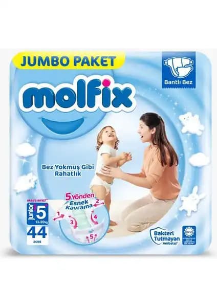 Molfix Fırsat Paketi 5 Beden Junior Plus Bebek Bezi Güvenilir ve Konforlu Seçenek