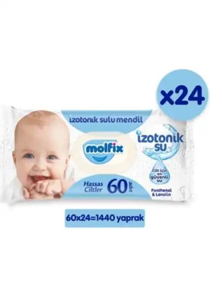Molfix İzotonik Sulu Hassas Ciltler İçin Wet Wipes Güvenli ve Pratik Temizlik Çözümü