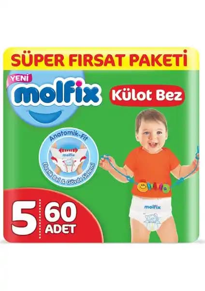 Molfix Külot Bez 5 Beden Junior Uzun Süreli Kullanım ve Konfor Sağlayan Ürün