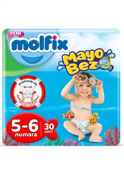 Molfix Mayo Bebek Bezi 5-6 Beden 30 Adet Konfor ve Güvenlik Sunar