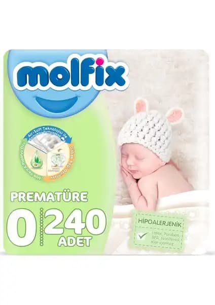 Molfix Prematüre 0 Beden Bebek Bezi Güvenli ve Konforlu Bebek Bakımı İçin Uygun