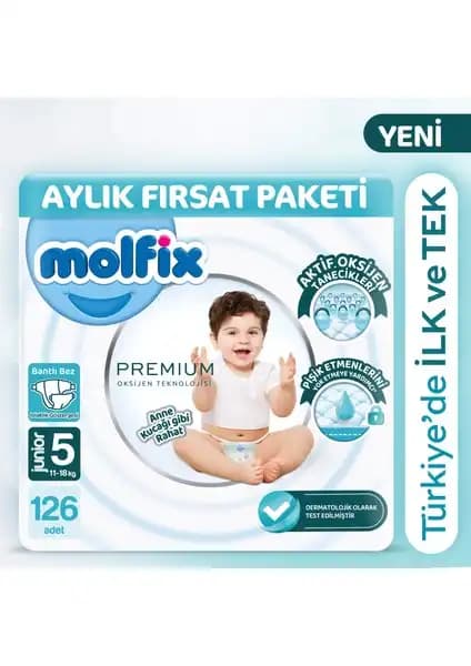 Molfix Premium Bebek Bezi Aylık Fırsat Paketi Güvenilir ve Konforlu Bebek Bakımı İçin