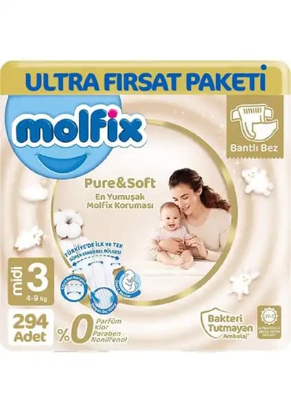 Molfix Pure Soft Ultra Avantaj Bebek Bezi: Konfor ve Güven Sunan Kaliteli Bebek Bezi