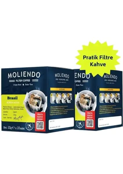 Moliendo Brasil Bossa Nova Pratik Filtre Kahve Paketi Yüksek Kalite ve Lezzetli Aromalar