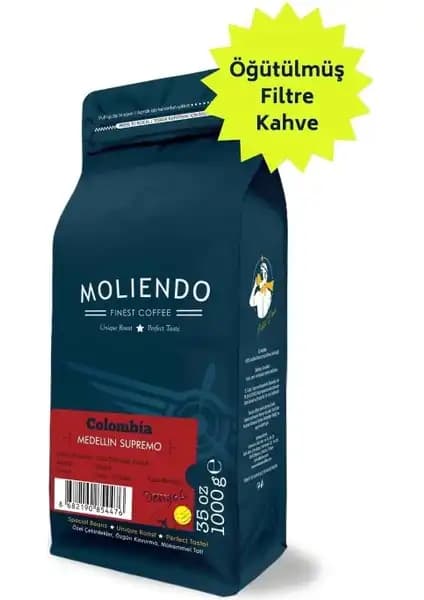 Moliendo Finest Coffee Kolombiya'nın Medellin Şehrinden Yüksek Kaliteli Filtre Kahve
