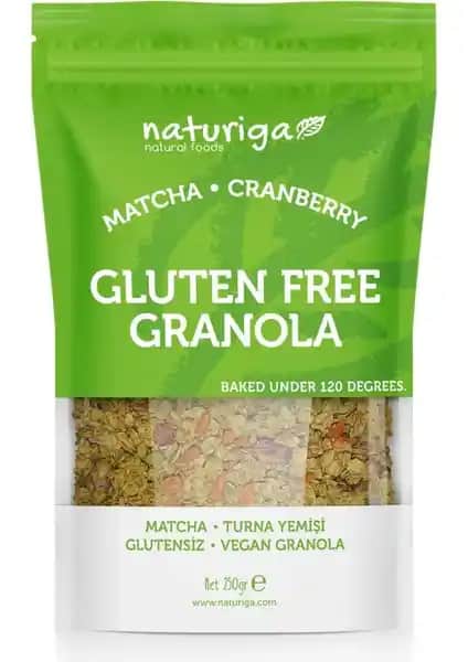 Naturiga Glutensiz Matcha & Goji Granola Sağlıklı ve Enerjik Bir Kahvaltı Seçeneği Türkiye Üretimi