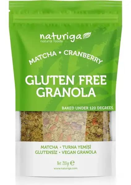 Naturiga Glutensiz Matcha & Goji Granola Sağlıklı ve Enerjik Bir Kahvaltı Seçeneği Türkiye Üretimi