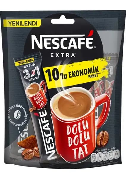 Nescafé 3'ü 1 Arada Extra: Çeşitli Kahve Seçenekleri ve Pratik Kullanım Özellikleri
