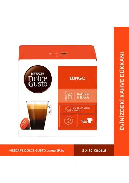 Nescafe Dolce Gusto Lungo Kapsül Kahve: Zengin Aromasıyla Pratik ve Kaliteli Kahve Deneyimi
