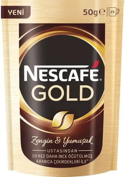 NESCAFÉ Gold Ekonomik Paket 50 gr Kaliteli ve Zengin Aromalar Sunan Kahve Çözümü