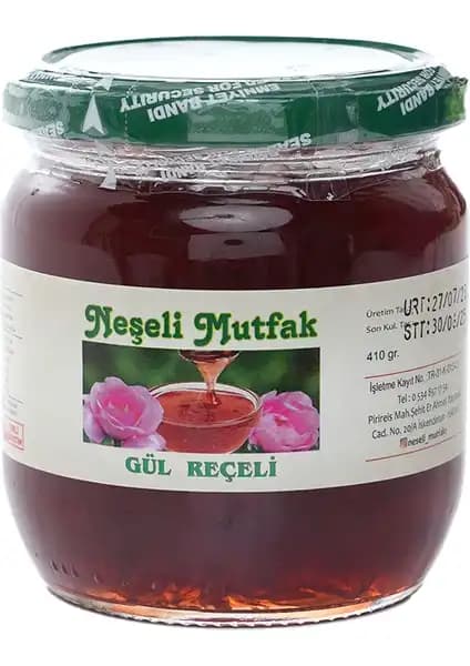 Neşeli Mutfak Doğal Gül Reçeli 410 gr - Saf ve Aromatik Gül Tadını Keşfedin