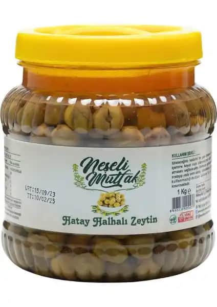 Neşeli Mutfak Hatay Yeşil Zeytin Doğal ve Katkısız Lezzetli Bir Sağlıklı Atıştırmalık