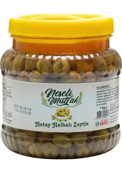 Neşeli Mutfak Hatay Yeşil Zeytin Doğal ve Katkısız Lezzetli Bir Sağlıklı Atıştırmalık