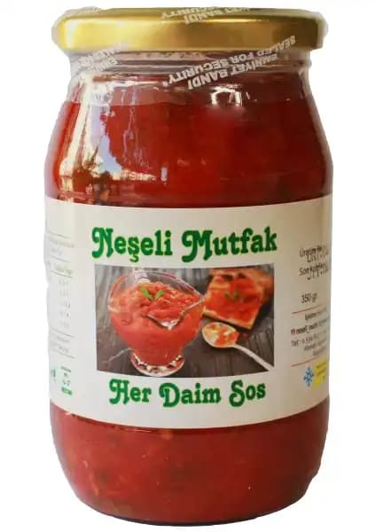 Neşeli Mutfak Kahvaltılık Sos 350 gr Geleneksel ve Doğal Lezzet Kaynağı