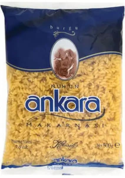 Nuh'un Ankara Makarna Burgu 500 gr 5'li Paketle Lezzetli ve Pratik Kullanım İçin Uygun